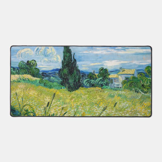 Vincent van Gogh - Champ de blé vert avec Cypress (Recto)