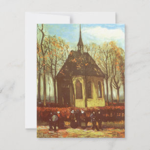 Vincent van Gogh - Chapel at Nuenen, Churchgoers