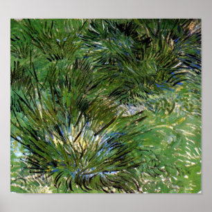 Vincent Van Gogh - Clumps Of Grass Fine Art Poster