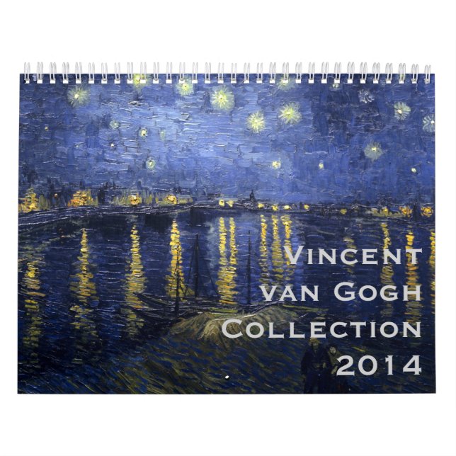 Vincent van Gogh Collection ~ Changes to 2018 Calendar (Cover)
