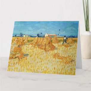 Vincent Van Gogh, Corn Harvest in Provence Card