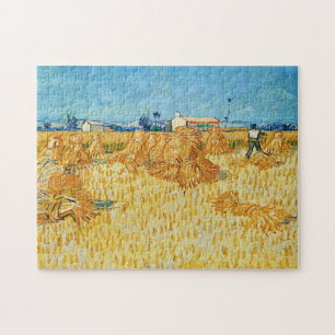 Vincent Van Gogh, Corn Harvest in Provence Jigsaw Puzzle