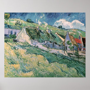 Vincent van Gogh Cottages at Auvers-sur-Oise Poster