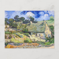 Vincent Van Gogh - Cottages with Thatched Roofs