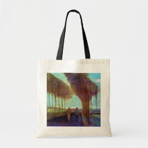 Vincent Van Gogh - Country Lane With Two Figures Tote Bag