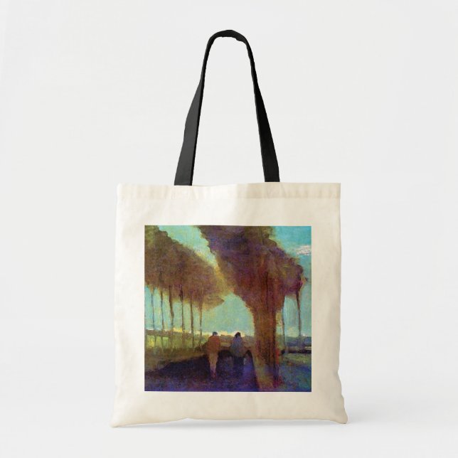 Vincent Van Gogh - Country Lane With Two Figures Tote Bag (Front)
