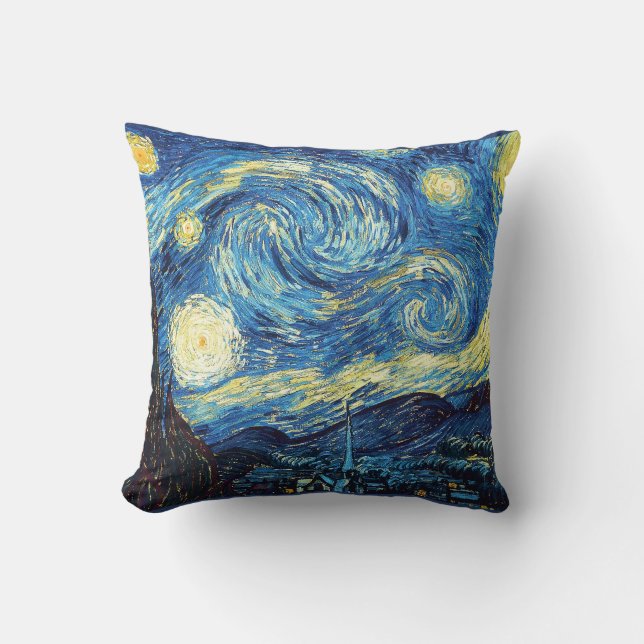 Vincent Van Gogh Coussin de nuit Starry (Recto)
