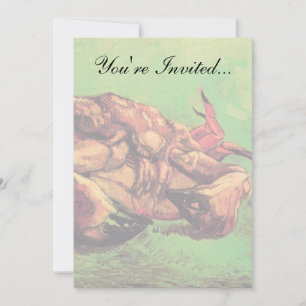 Vincent Van Gogh - Crab On Its Back Fine Art Invitation