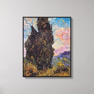 Vincent Van Gogh - Cypresses Fine Art Tree Lover Canvas Print