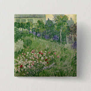 Vincent van Gogh   Daubigny's garden, 1890 2 Inch Square Button