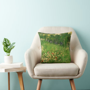 Vincent van Gogh - Daubigny's Garden Throw Pillow