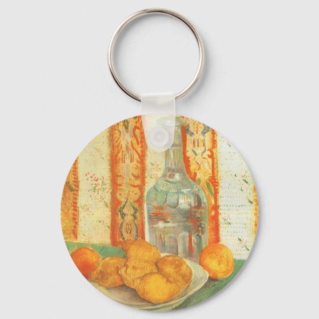 Vincent van Gogh - Decanter and Lemons on a Plate Keychain (Front)