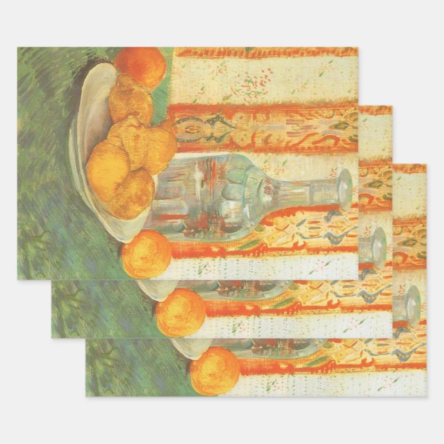 Vincent van Gogh - Decanter and Lemons on a Plate Wrapping Paper Sheet (Set)