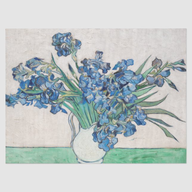 Vincent Van Gogh Decoupage Decoupaging Flowers Tissue Paper (Front)