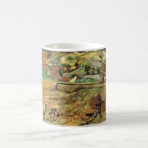 Vincent van Gogh - Enclosed Wheat Field w Peasant Coffee Mug