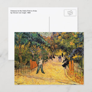 Vincent van Gogh - Entrance to Public Park, Arles Postcard