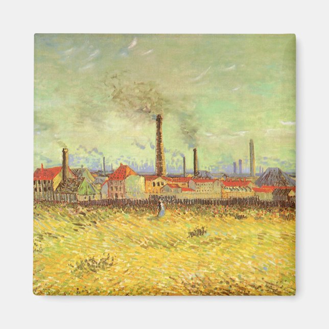Vincent van Gogh - Factories at Asnieres Magnet (Front)