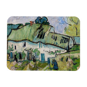 Vincent van Gogh - Farmhouse with Two Figures Magnet