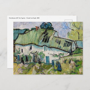 Vincent van Gogh - Farmhouse with Two Figures Postcard