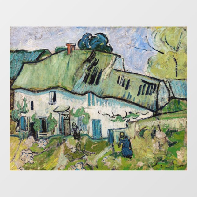 Vincent van Gogh - Farmhouse with Two Figures Window Cling (Sheet)