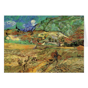 Vincent van Gogh - Fermé champs de blé avec paysan