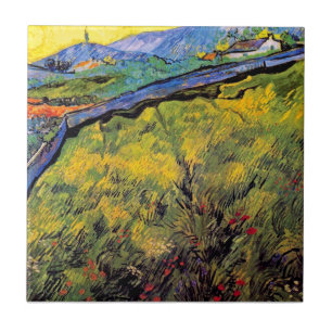 Vincent Van Gogh - Field Of Spring Wheat Tile