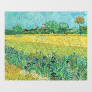 Vincent van Gogh - Field with Irises near Arles Window Cling