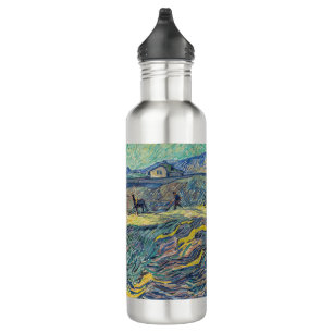Vincent van Gogh - Field with plowing farmers 710 Ml Water Bottle