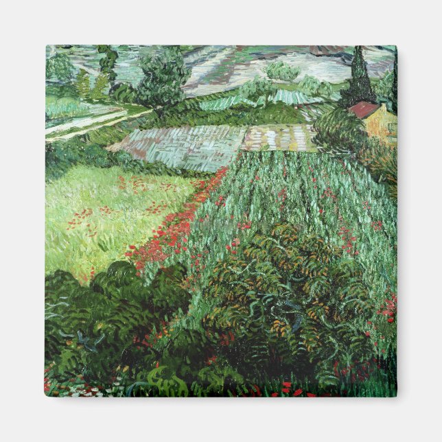 Vincent van Gogh | Field with Poppies, 1889 Magnet (Front)