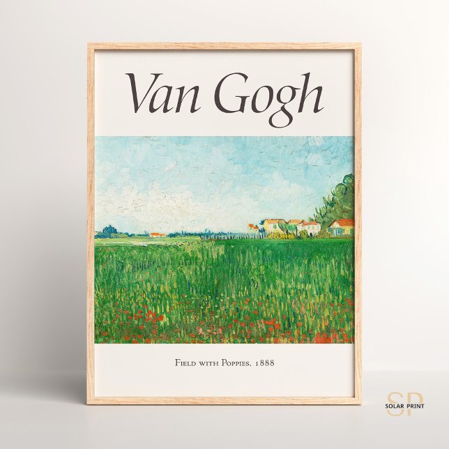 Vincent van Gogh Field with Poppies Art Print (Creator Uploaded)