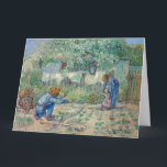 Vincent Van Gogh - First Steps, after Millet Card<br><div class="desc">Vincent Van Gogh - First Steps,  after Millet</div>