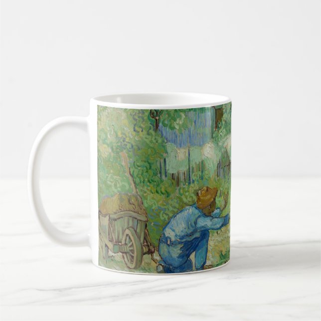 Vincent Van Gogh First Steps, after Millet Coffee Mug (Left)