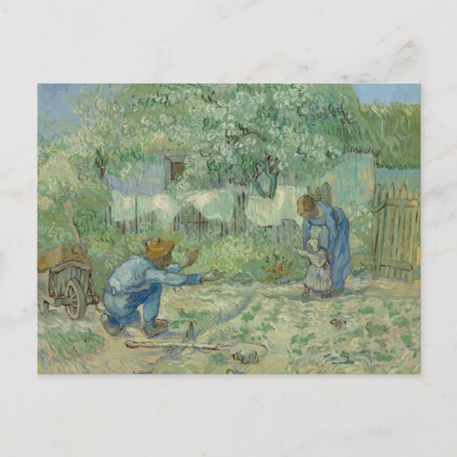Vincent van Gogh - First Steps, after Millet Postcard (Front)