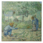 Vincent van Gogh - First Steps, after Millet Tile<br><div class="desc">First Steps,  after Millet by Vincent van Gogh,  1890. Oil on canvas.</div>