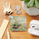 Vincent van Gogh - Fishing Boats on the Beach Keychain<br><div class="desc">Fishing Boats on the Beach at Saintes-Maries (1888) by Vincent van Gogh is a vintage post impressionism fine art nature painting. A seascape featuring sailboats on the beach and in the ocean. A maritime scene with sailing ships. About the artist: Vincent Willem van Gogh (1853-1890) was a post impressionist painter...</div>