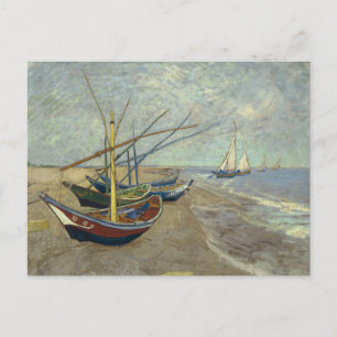Vincent van Gogh - Fishing Boats on the Beach Postcard