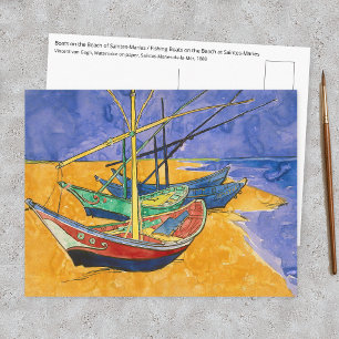 Vincent van Gogh - Fishing Boats on the Beach Postcard