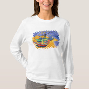 Vincent van Gogh Fishing Boats on the Beach T-Shirt