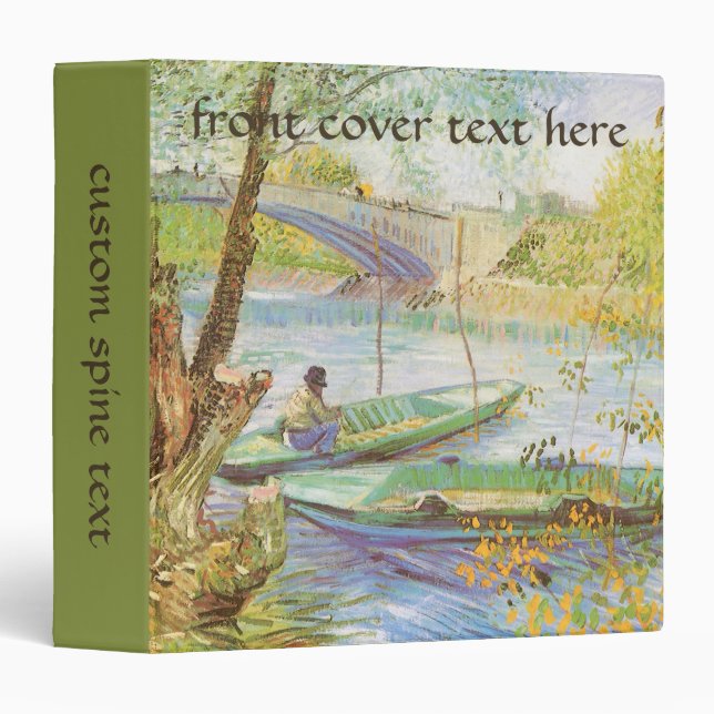 Vincent van Gogh Fishing in Spring, Pont de Clichy Binder (Front/Spine)