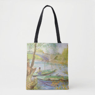 Vincent van Gogh Fishing in Spring, Pont de Clichy Tote Bag