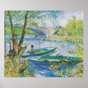 Vincent van Gogh Fishing in Spring, the Pont Poster