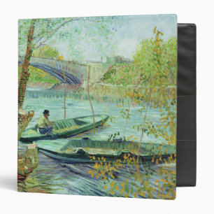 Vincent van Gogh Fishing in the Spring Binder