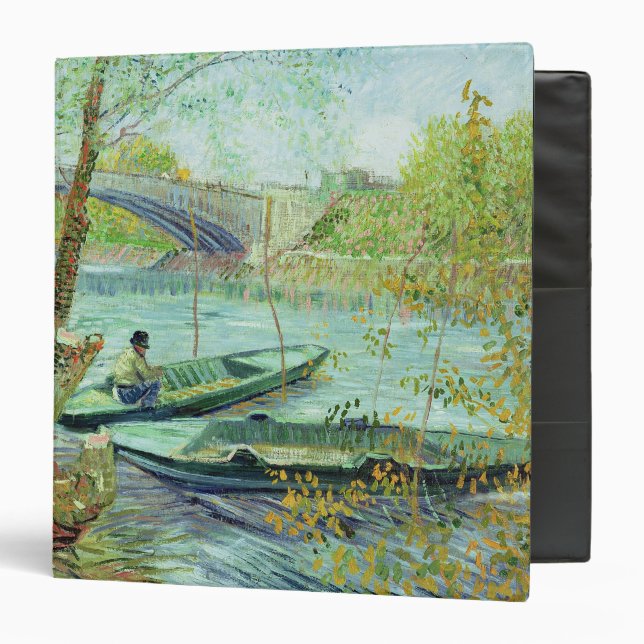 Vincent van Gogh | Fishing in the Spring Binder (Front/Inside)