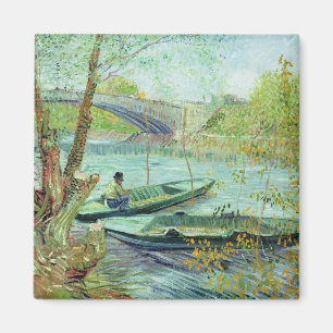 Vincent van Gogh   Fishing in the Spring Magnet