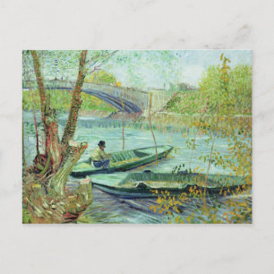 Vincent van Gogh   Fishing in the Spring Postcard