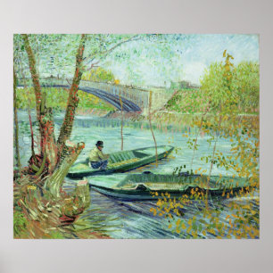 Vincent van Gogh   Fishing in the Spring Poster