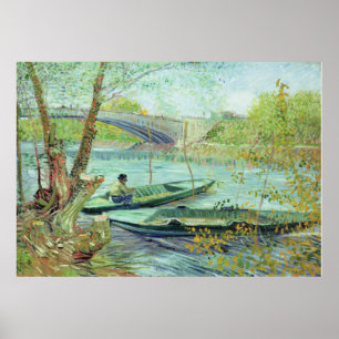 Vincent van Gogh - Fishing in the Spring Poster
