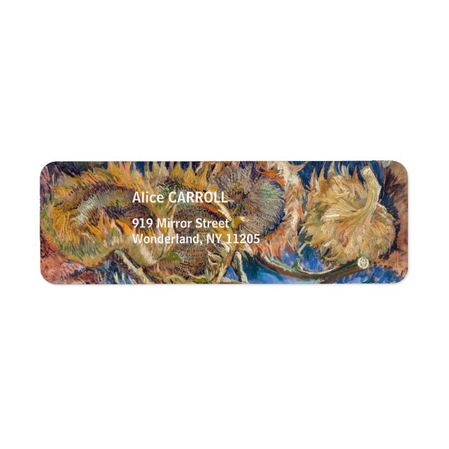 Vincent van Gogh - Fleurs de soleil coupées en qua (Devant)