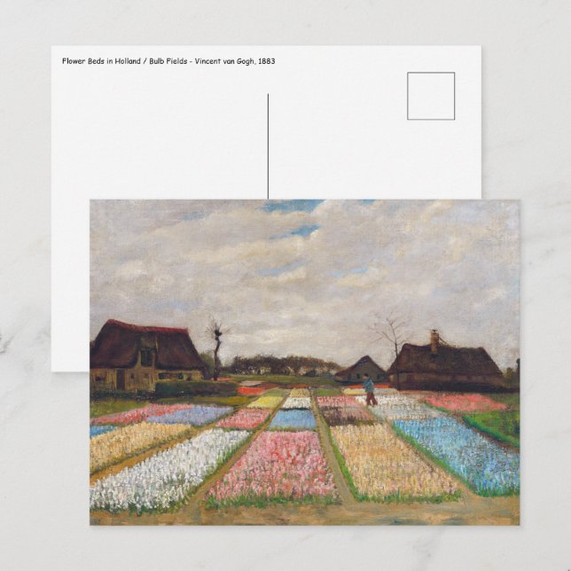 Vincent van Gogh - Flower Beds in Holland Postcard (Front/Back)