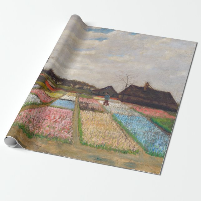 Vincent van Gogh - Flower Beds in Holland Wrapping Paper (Unrolled)